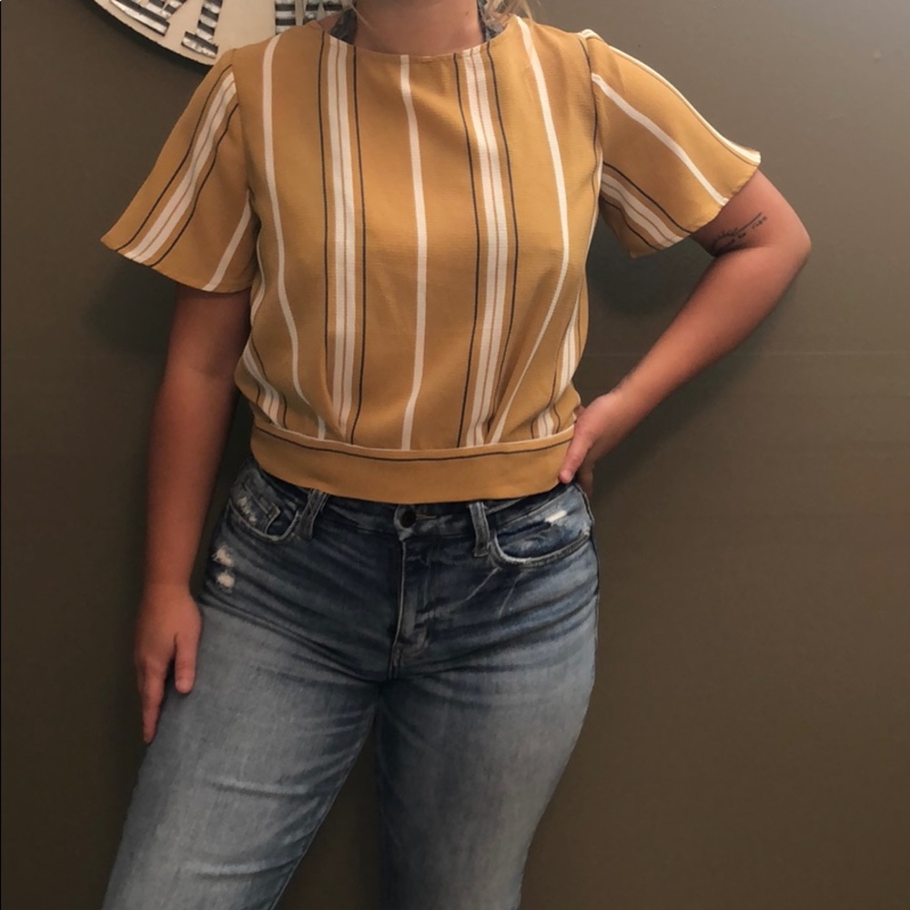 Open back blouse